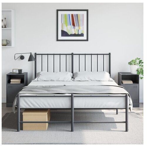 vidaXL Noćni ormarići 2 kom antracit 34 5 x 39 x 62 cm čelični Cijene