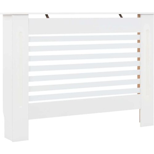  Pokrovi za radiatorje 2 kosa beli 112x19x81,5 cm mediapan Slike