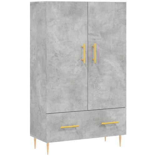 Maison Chic Visoka omara - Komoda - Predalnik betonsko siva 69,5x31x115 cm inženirski les, (21719763) Slike