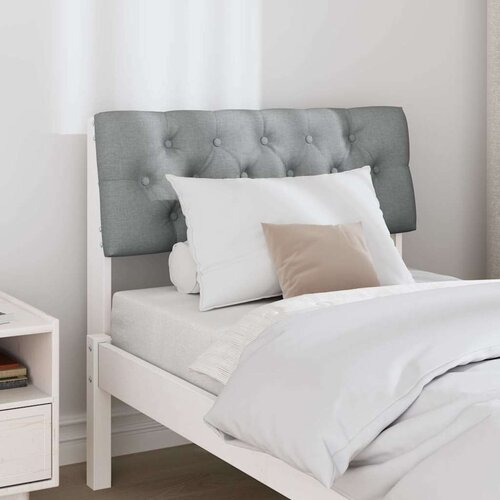  Tapecirani uzglavlje Svijetlo siva 75 cm Čvrsto borovo drvo Slike