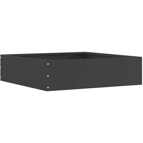 vidaXL Robovi trave Črna 50 x 50 x 13 cm Jeklo Cene