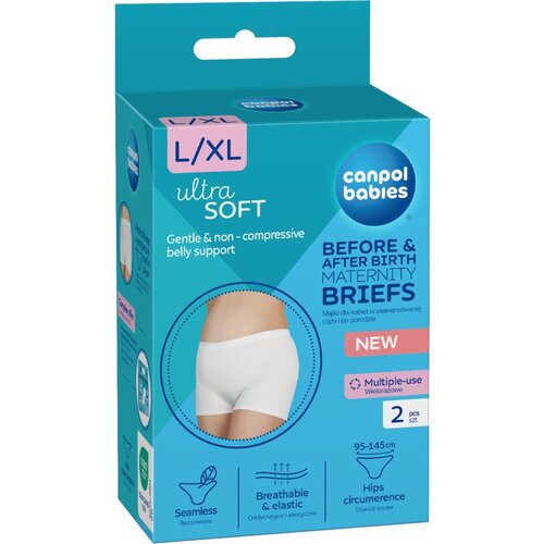 Canpol Maternity Briefs nosečniške in poporodne hlačke 2 v 1 velikost L/XL 2 kos Cene