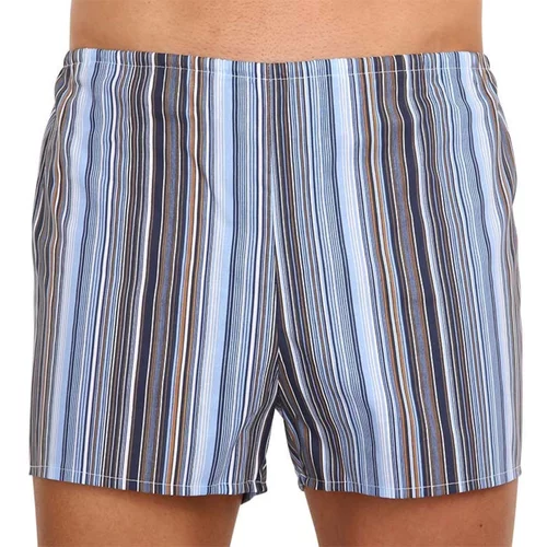 Foltýn Classic men's shorts blue with stripes extra oversized