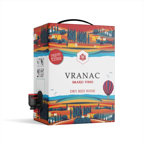 Epsko vino Epsko Vranac suho crno vino, 12% vol. 3l Cijene