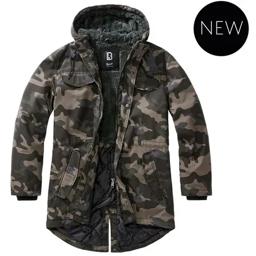 Brandit Marsh Lake Parka, Black Camo