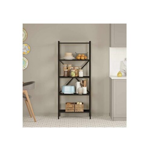 Hanah home Vi&amp;scaron;enamenska polica Fermo Black Slike