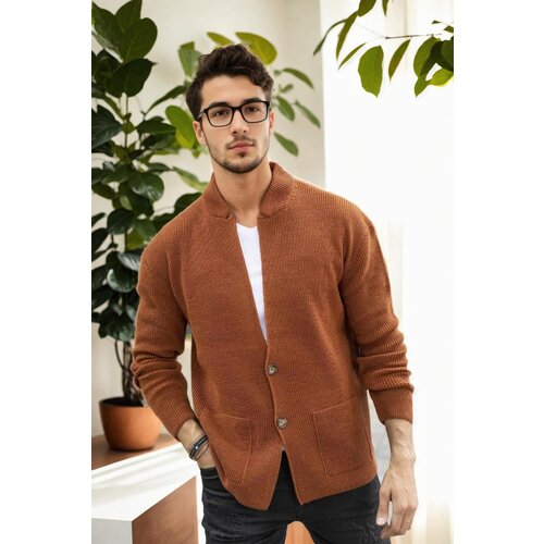 Dewberry 87095 Mens Knitwear Cardigan-TILE Slike