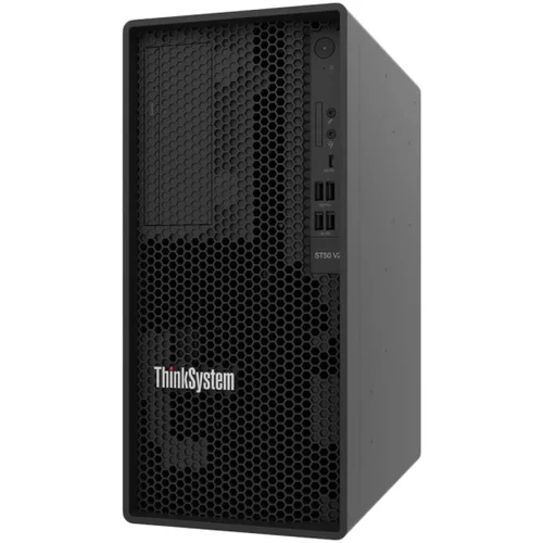 Lenovo ThinkSystem ST50 V2 Xeon E-2324G (4C 3.1GHz 8MB Cache/65W), 1x16GB TruDDR4 3200 MHz (2Rx8, 1.2V) ECC UDIMM, SW RAID, 2x960GB Micron 5400 Pro SSD, 500W 94% Efficiency, No DVD, 3 year