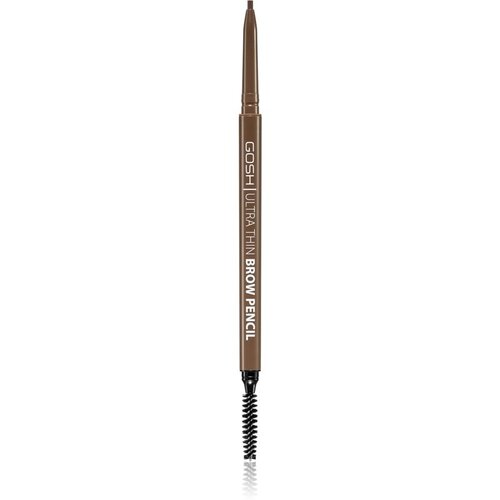 Gosh Ultra Thin natančni svinčnik za obrvi s krtačko odtenek 002 Greybrown 0,35 g Slike