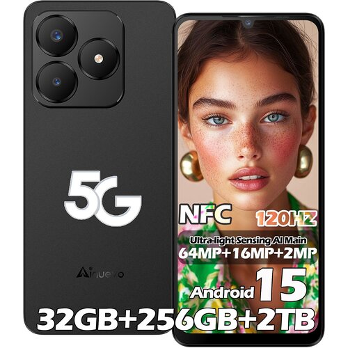 AINUEVO neo S25 pro 5G 32/256GB, črna pametni telefon, android 15, 5280mAh, 64MP, nfc, dual sim, (5000116006) Cene