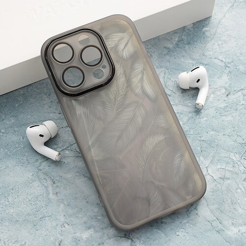  Maska za iPhone 15 Pro Glitter Feather crna Cene