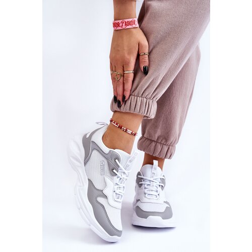 Big Star Women's Light Sport Shoes Big Star LL274375 White and Grey Cene