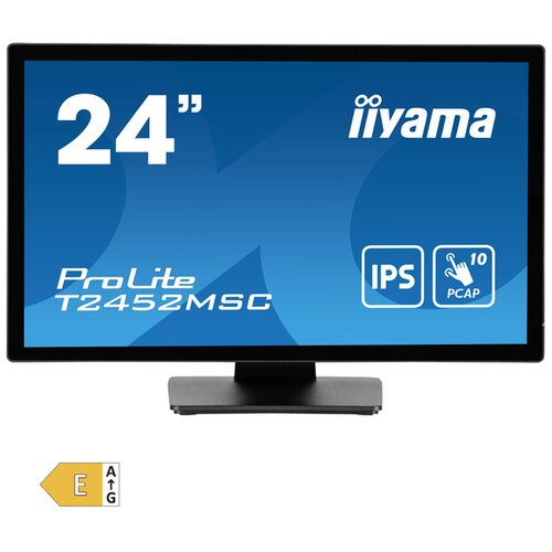 Iiyama ProLite T2452MSC-B1 computer monitor 60.5 cm (23.8) 1920 x 1080 pixels Full HD LCD Touchscreen Multi-user Black Slike