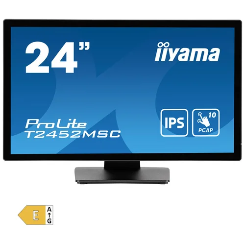 Iiyama ProLite zaslon na dodir Energetska učinkovitost 2021: E (A - G) 60.5 cm (23.8 palac) 1920 x 1080 piksel 16:9 14 ms HDMI™, DisplayPort, USB IPS LED