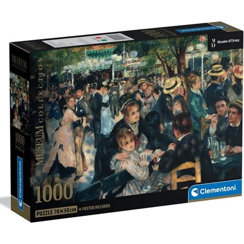 Clementoni Muzejska zbirka: Renoir - Bal v Moulin de la Galette 1000-delna sestavljanka s posterjem - Cene