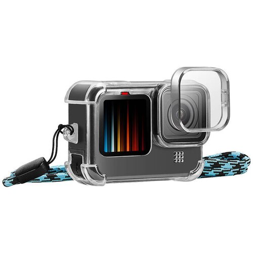 PULUZ OVITEK ZA GOPRO HERO 9 10 11 S POKROVOM ZA LEČE IN TRAKOM ZA VRAT, (5000087775) Slike