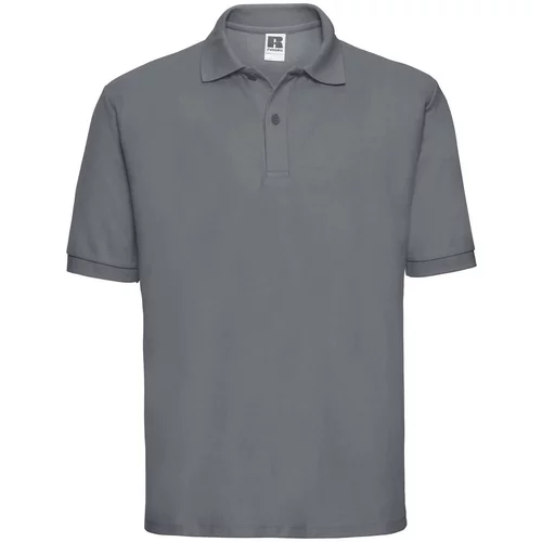 RUSSELL Men's Polycotton Polo Dark Grey T-Shirt