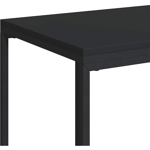  Bočni stolić s kotačima crna 40x30x63,5 cm konstruirano drvo Slike