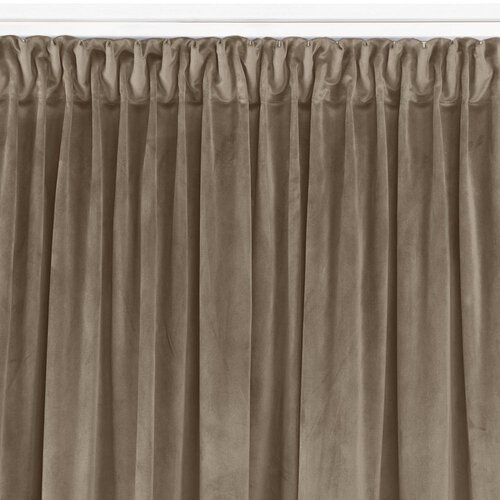  Curtain VILA color beige style classic dragon tape transparent 10 cm velvet 265x270 HOMEDE Slike