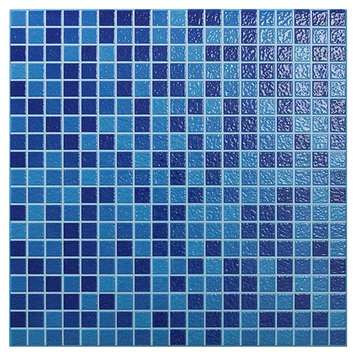 In mozaik pločica za bazen Indico Mix (33,3 x 33,3 cm, Plave boje, Sjaj)