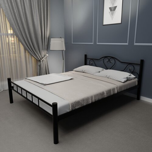 Aberto Design bračni krevet K50 140x83x200cm Crni Cene