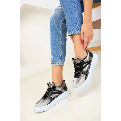 Soho Women&amp;#039;s Black-Leopard Sneakers 18548 Slike