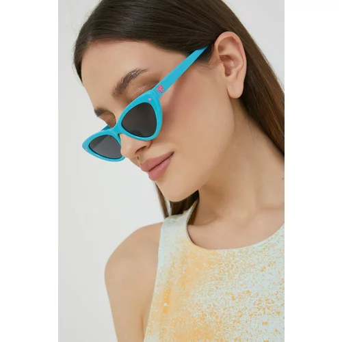Chiara Ferragni Sončna očala ženski, turkizna barva