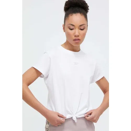 Dkny Pamučna majica za žene, boja: bijela