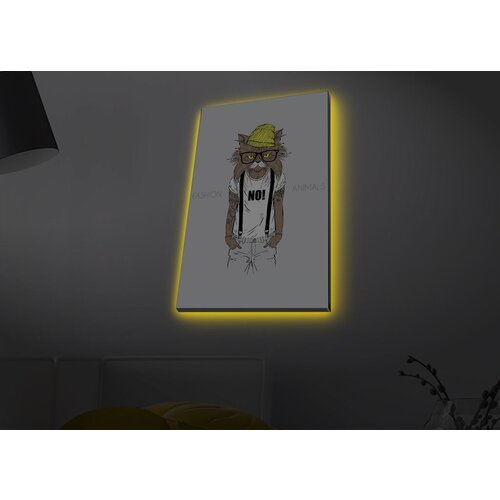 Wallity Slika sa LED osvetljenjem 4570MDACT-066, 45x70 cm Cene