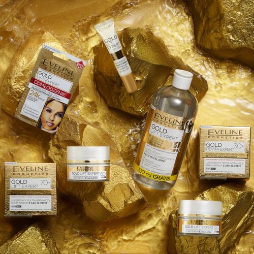 Eveline Gold Lift Expert čistilna micelarna voda za zrelo kožo 500 ml Cene