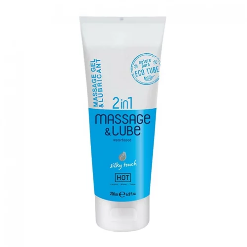 Hot 2 in 1 Massage Gel and Lubricant - Silky Touch