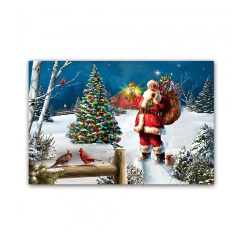  Panel, blind ram, Christmas tree, LED, 30x40cm ( 740016 ) Cene