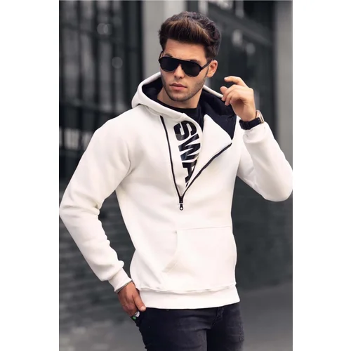 Madmext Sweatshirt - White - Regular fit