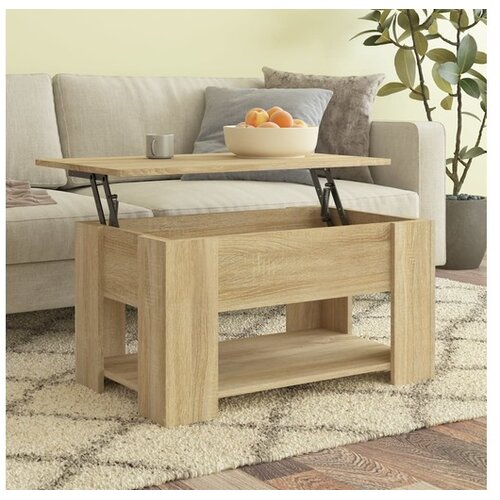  Stolić za kavu boja hrasta 79 x 49 x 41 cm konstruirano drvo Cijene