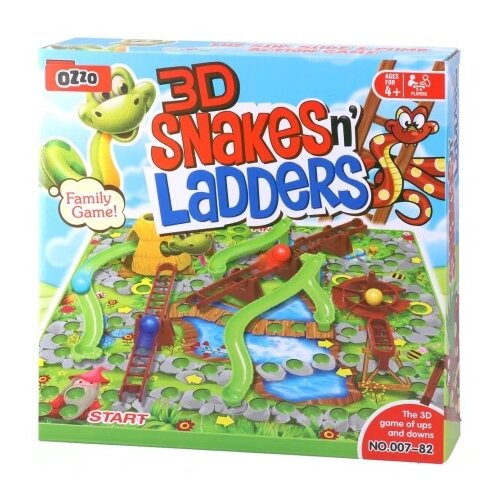 Ozzo kingso toys dru&scaron;tvena igra zmija i merdevine 3d ( 882352 ) Cene