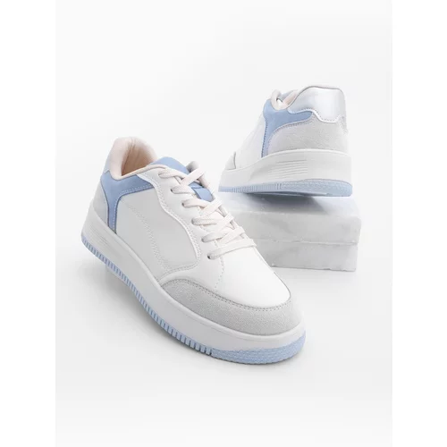 Marjin Women's Sneaker Laced Sneakers Ente Blue