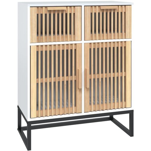 Maison Chic Komoda - Predalnik bela 60x30x75 cm inženirski les, (21716203) Slike