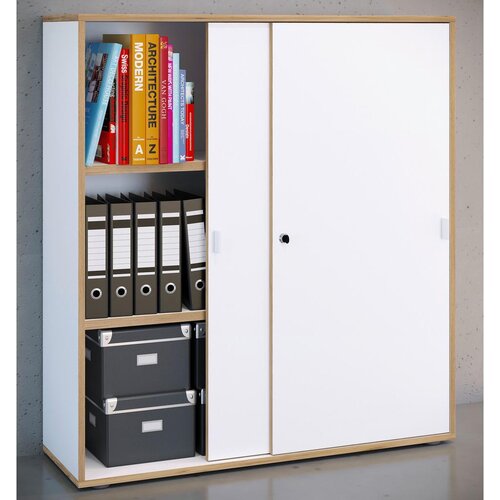 MID.YOU Arhivska Omara Salia B100, Bela, Barva Hrasta Cene