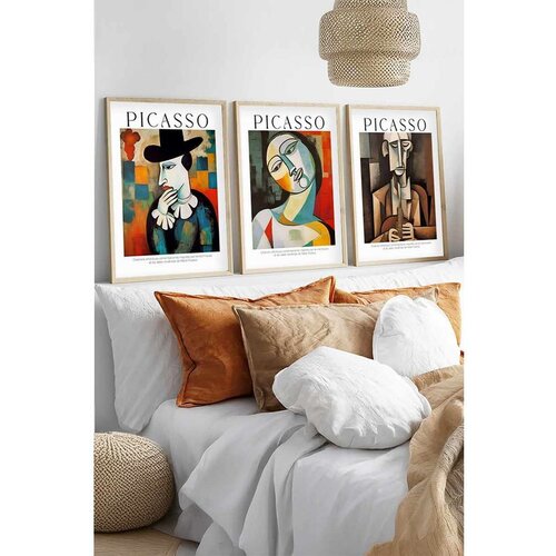 WALLXPERT Huhu542 - Višenamenska Dekorativna Slika u Ramovima (3 Komada) 50 x 70 cm Cene