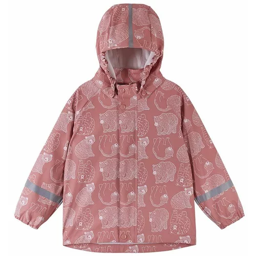 Reima Otroška vodoodporna jakna Vesi roza barva