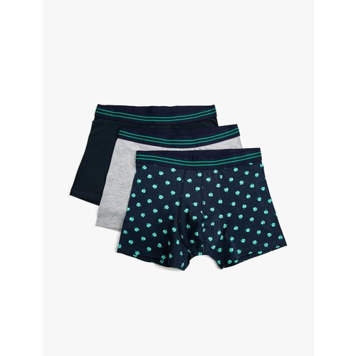 Koton Set of 3 Cotton Boxer Leaf Printed