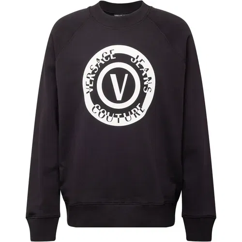 Versace Jeans Couture Sweater majica crna / bijela