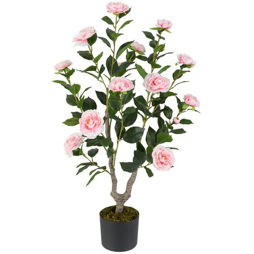 Costway Umetno drevesce s cvetovi &ndash; Umetna kamelija, 90 cm, (5000357776) Cene