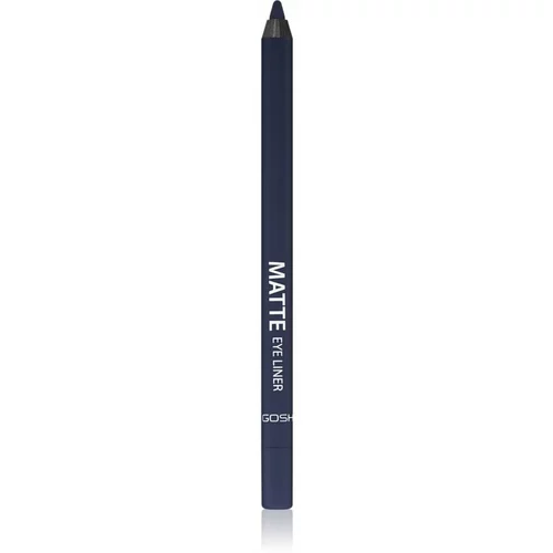 Gosh Matte olovka za oči s mat efektom nijansa 009 Midnight Blue 1.2 g