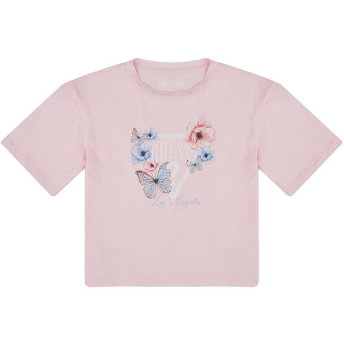 Guess Majice s kratkimi rokavi MIDI SS T SHIRT Rožnata Cene