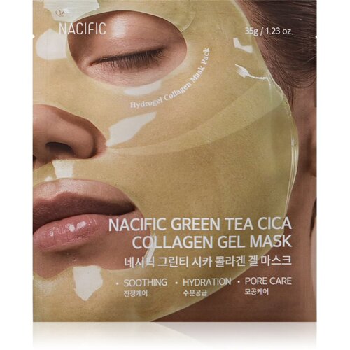Nacific Green Tea Collagen Gel Mask posvetlitvena maska za obraz z vlažilnim učinkom 1 kos Cene