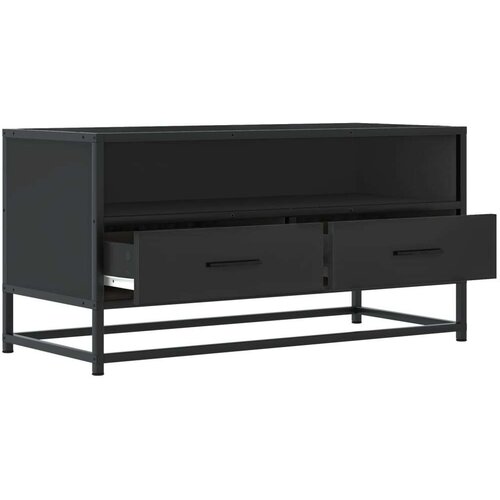 vidaXL TV omarica črna 80x34,5x40 cm inženirski les in kovina Cene