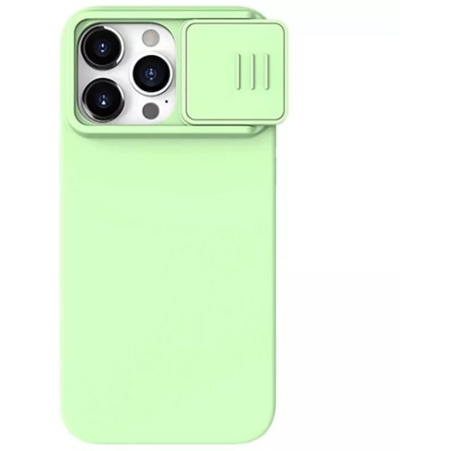  ZAŠTITNA MASKA NILLKIN CAMSHIELD SILKY SILIKONSKA FUTROLA ZA IPHONE 15 PRO MINT Cene