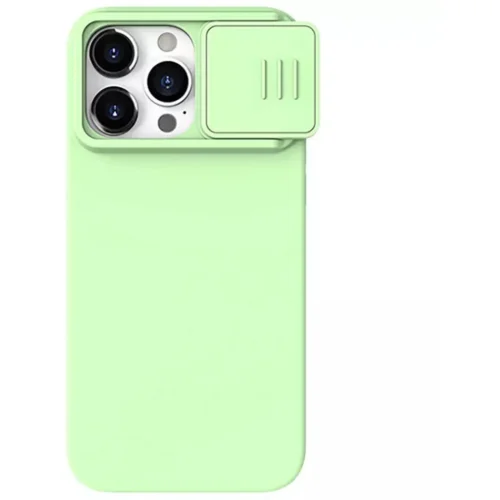  ZAŠTITNA MASKA NILLKIN CAMSHIELD SILKY SILIKONSKA FUTROLA ZA IPHONE 15 PRO MINT