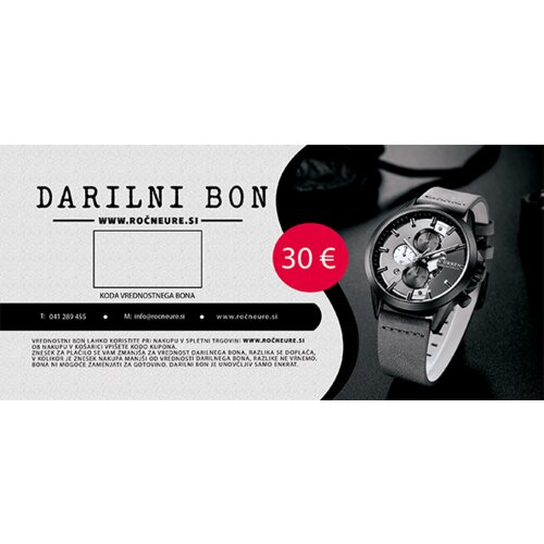  DARILNI BON 30 EUR Cene